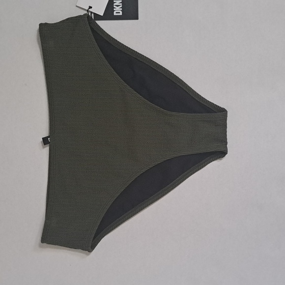 DKNY Textured High Waist Bikini Swim Bottom XL - Picture 5 of 11